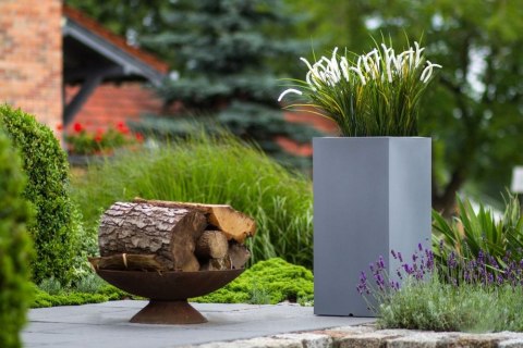 Designerska donica MONUMO TOWER POT Antracyt MONUMO Designerska donica MONUMO TOWER POT Antracyt MONUMO