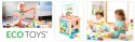 Drewniana kostka edukacyjna, sorter mula ECOTOYS ECOTOYS