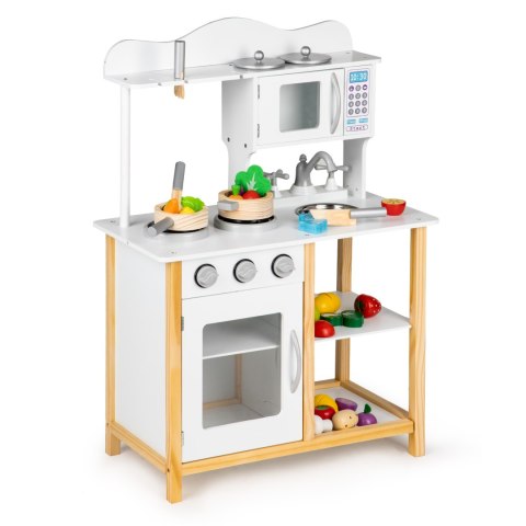 Drewniana kuchnia dla dzieci z piekarnikiem + akcesoria ECOTOYS ECOTOYS Drewniana kuchnia dla dzieci z piekarnikiem + akcesoria ECOTOYS ECOTOYS