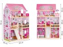 Drewniany domek dla lalek mebelki ECOTOYS ECOTOYS