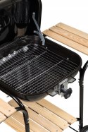 Duży grill ogrodowy z pokrywą regulacja rusztu drewniane półki MultiGarden MultiGarden