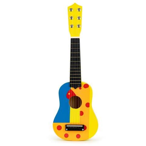 Gitara dla dzieci drewniana metalowe struny kostka- żółta ECOTOYS ECOTOYS Gitara dla dzieci drewniana metalowe struny kostka- żółta ECOTOYS ECOTOYS