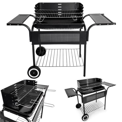 Grill ogrodowy metalowe półki regulacja rusztu koła MultiGarden MultiGarden Grill ogrodowy metalowe półki regulacja rusztu koła MultiGarden MultiGarden