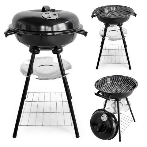 Grill ogrodowy z pokrywą otwór wentylacyjny popielnik półka MultiGarden MultiGarden Grill ogrodowy z pokrywą otwór wentylacyjny popielnik półka MultiGarden MultiGarden