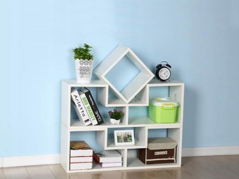 Regał szafka modułowa komoda półki biała ModernHome Regał szafka modułowa komoda półki biała ModernHome