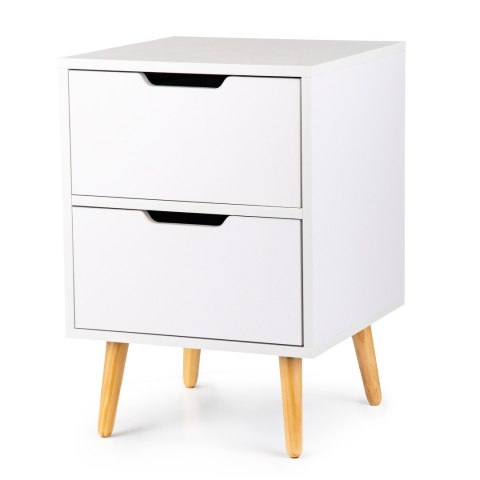 Szafka stoliczek nocny 2 szuflady sosnowe nogi ModernHome Szafka stoliczek nocny 2 szuflady sosnowe nogi ModernHome
