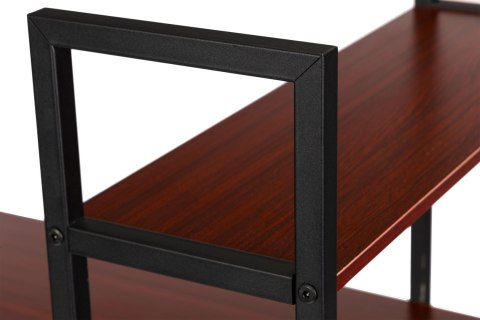 Biurko komputerowe drewniane regał z półkami loft ModernHome Biurko komputerowe drewniane regał z półkami loft ModernHome