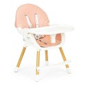 Krzesełko fotelik do karmienia 2w1 różowe ECOTOYS ECOTOYS