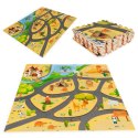 Mata piankowa dla dzieci puzzle safari 9el 93x93cm ECOTOYS ECOTOYS