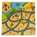 Mata piankowa dla dzieci puzzle safari 9el 93x93cm ECOTOYS ECOTOYS