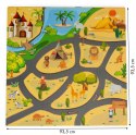 Mata piankowa dla dzieci puzzle safari 9el 93x93cm ECOTOYS ECOTOYS