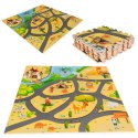 Mata piankowa dla dzieci puzzle safari 9el 93x93cm ECOTOYS ECOTOYS