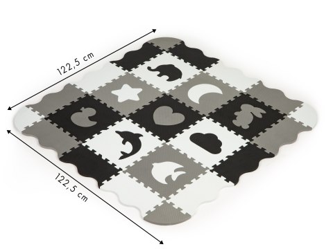 Mata piankowa z płotkiem puzzle suchy basen 25el ECOTOYS ECOTOYS