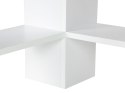 Nowoczesne biurko komputerowe narożne białe ModernHome ModernHome