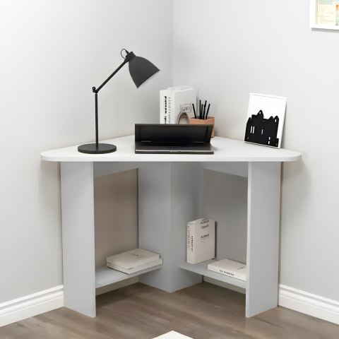 Nowoczesne biurko komputerowe narożne białe ModernHome ModernHome Nowoczesne biurko komputerowe narożne białe ModernHome ModernHome
