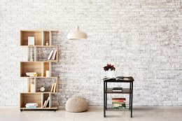 Stolik kawowy 2 półki nowoczesny do salonu loft ModernHome