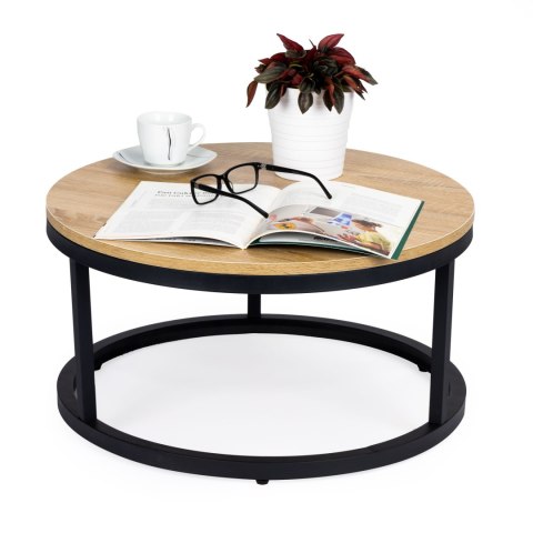 Stolik kawowy loft nowoczesny industrialny 60 cm ModernHome ModernHome