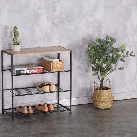 Szafka na buty stojak regał półka loft 3 poziomy ModernHome ModernHome Szafka na buty stojak regał półka loft 3 poziomy ModernHome ModernHome