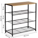Szafka na buty stojak regał półka loft 3 poziomy ModernHome ModernHome