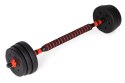 Hantle regulowane 2 x 10kg sztanga zestaw 20kg gryf ModernHome