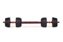 Hantle regulowane 2 x 10kg sztanga zestaw 20kg gryf ModernHome