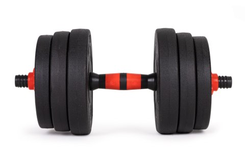 Hantle regulowane 2 x 10kg sztanga zestaw 20kg gryf ModernHome Hantle regulowane 2 x 10kg sztanga zestaw 20kg gryf ModernHome