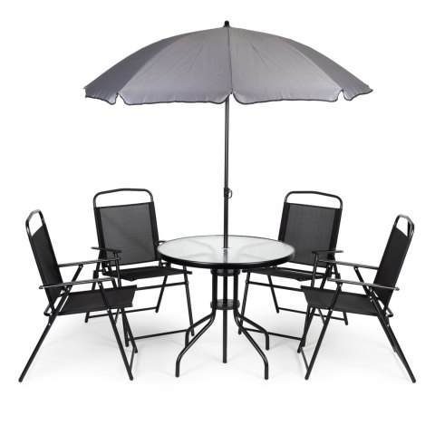 Komplet mebli ogrodowych stolik 4 krzesła parasol MultiGarden MultiGarden Komplet mebli ogrodowych stolik 4 krzesła parasol MultiGarden MultiGarden