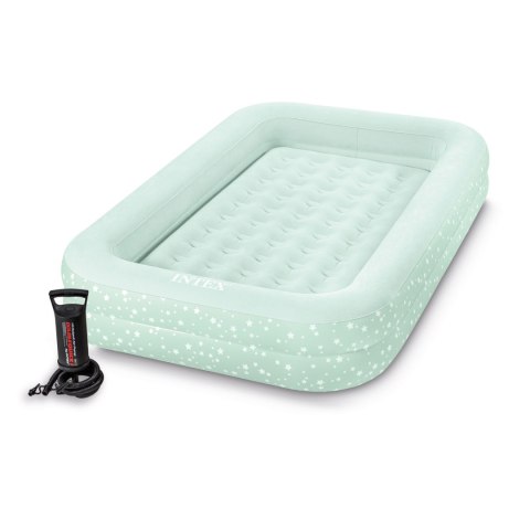 Materac dmuchany z bandami głębokie łóżko dla dziecka + pompka INTEX 66810 INTEX