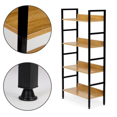 Regał drewniany industrialny szafka półki na książki loft ModernHome ModernHome Regał drewniany industrialny szafka półki na książki loft ModernHome ModernHome