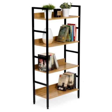 Regał drewniany industrialny szafka półki na książki loft ModernHome ModernHome Regał drewniany industrialny szafka półki na książki loft ModernHome ModernHome