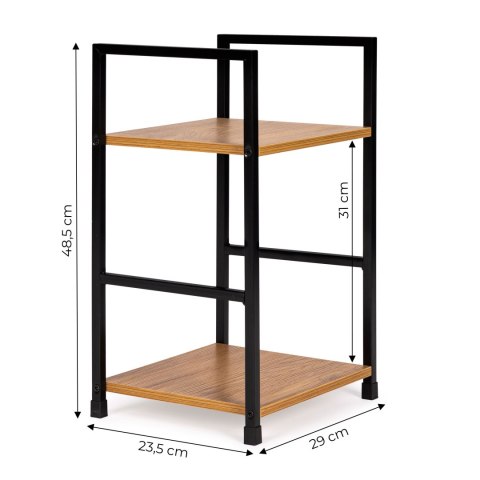 Regał drewniany nowoczesny szafka nocna 2 półki LOFT ModernHome ModernHome Regał drewniany nowoczesny szafka nocna 2 półki LOFT ModernHome ModernHome