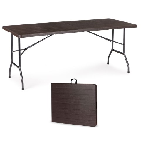 Stół cateringowy bankietowy ogrodowy składany 180 cm brązowy ModernHome ModernHome
