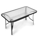 Stół ogrodowy szklany 140x80 cm taras balkon MultiGarden MultiGarden