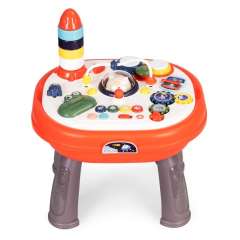 Stolik interaktywny panel edukacyjny 2w1 na klocki HUANGER Stolik interaktywny panel edukacyjny 2w1 na klocki HUANGER