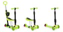 Hulajnoga trójkołowa balansowa led 3w1 świecące kółka - Zielona ECOTOYS ECOTOYS