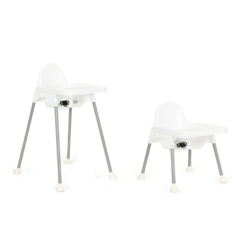 Krzesełko fotelik do karmienia 2w1 ECOTOYS biały ECOTOYS