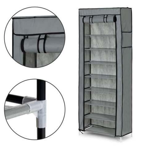 Szafa tekstylna materiałowa garderoba z półkami na ubrania i buty ModernHome ModernHome Szafa tekstylna materiałowa garderoba z półkami na ubrania i buty ModernHome ModernHome