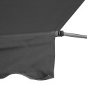 Markiza przeciwsłoneczna balkonowa 200x120 cm regulacja wysokości wodoodporna korbka ręczna szara MultiGarden MultiGarden