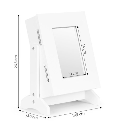 Organizer pudełko szkatułka na biżuterię z lustrem ModernHome ModernHome Organizer pudełko szkatułka na biżuterię z lustrem ModernHome ModernHome