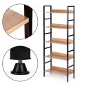 Regał loftowy wysoki 5 półek metal MDF ModernHome ModernHome