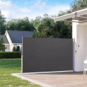Składana markiza 300x180 cm boczna roleta parawan do ogrodu na taras antracyt MultiGarden MultiGarden
