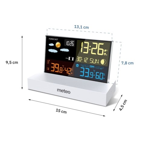 Stacja pogodowa METEO SP110B z DCF biała METEO Stacja pogodowa METEO SP110B z DCF biała METEO