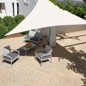 Żagiel przeciwsłoneczny daszek wodoodporny 5x5x5m ModernHome - beżowy ModernHome