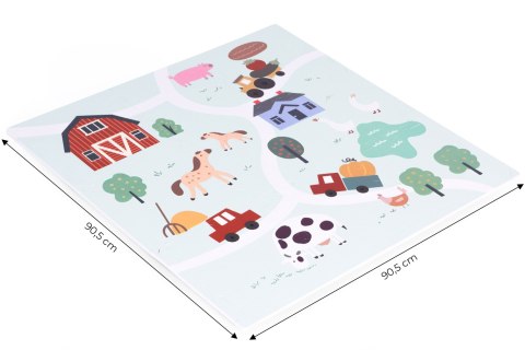 Duża mata piankowa EVA dla dzieci Farma 90,5x90,5 cm 21 el. ECOTOYS ECOTOYS Duża mata piankowa EVA dla dzieci Farma 90,5x90,5 cm 21 el. ECOTOYS ECOTOYS