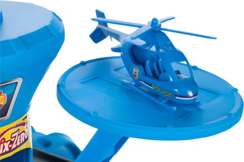 Garaż samochodowy komenda policji 3 poziomy z windą autka + helikopter 74 elementy Garaż samochodowy komenda policji 3 poziomy z windą autka + helikopter 74 elementy