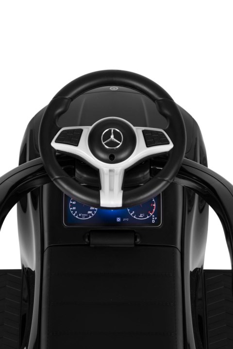 Jeździk pchacz autko Mercedes C CLASS interaktywna kierownica prowadnik czarny MULTISTORE Jeździk pchacz autko Mercedes C CLASS interaktywna kierownica prowadnik czarny MULTISTORE