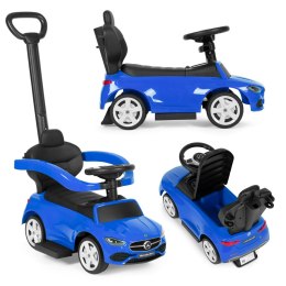 Jeździk pchacz autko Mercedes C CLASS interaktywna kierownica prowadnik niebieski MULTISTORE