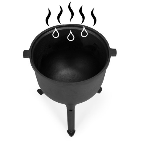 Kociołek żeliwny stojący 15L garnek myśliwski ognisko grill MultiGarden MultiGarden Kociołek żeliwny stojący 15L garnek myśliwski ognisko grill MultiGarden MultiGarden