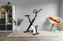 Rowerek treningowy rower stacjonarny fitness mechaniczny licznik komputer płynna regulacja - biały ModernHome ModernHome