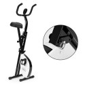 Rowerek treningowy rower stacjonarny fitness mechaniczny licznik komputer płynna regulacja - biały ModernHome ModernHome